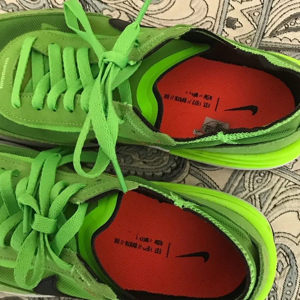 Nike Lime Green and Black Athletic Shoes